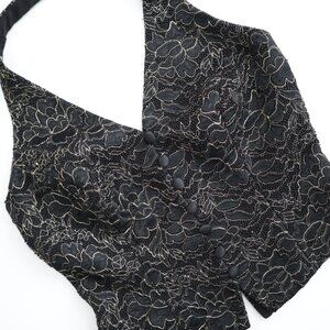 Carmen Marc Valvo Signature Beaded Halter Vest | 6